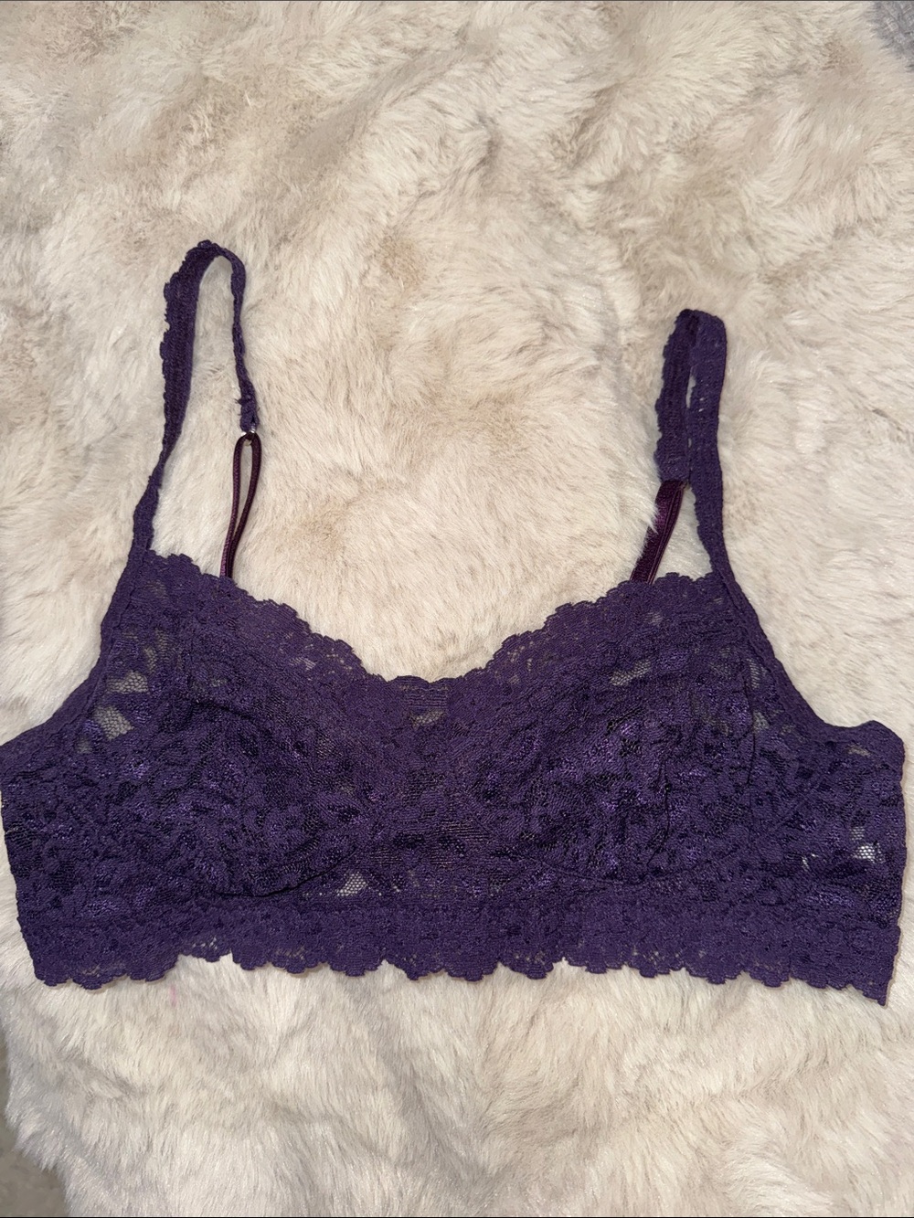 Hanky Panky Signature Lace Bralette in Dark Plum